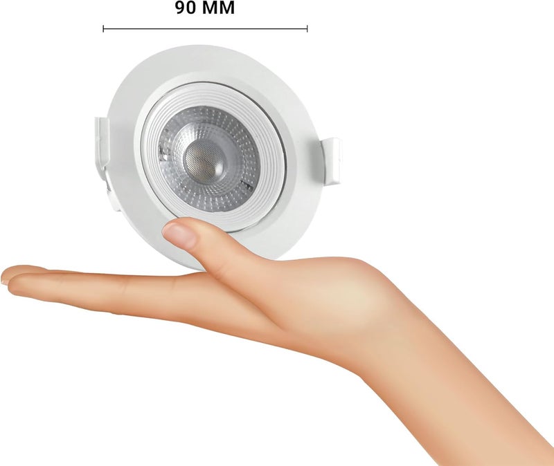 درافل مصباح سقف غائر LED من دورافيل، قابل للتعديل، أبيض - Image 3